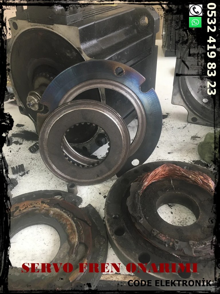 SERVO MOTOR TAMİRİ, SERVO MOTOR FREN TAMİRİ, FREN BAKIMI, SÜRÜCÜ TAMİRİ, KART TAMİRİ SERVO TAMİR