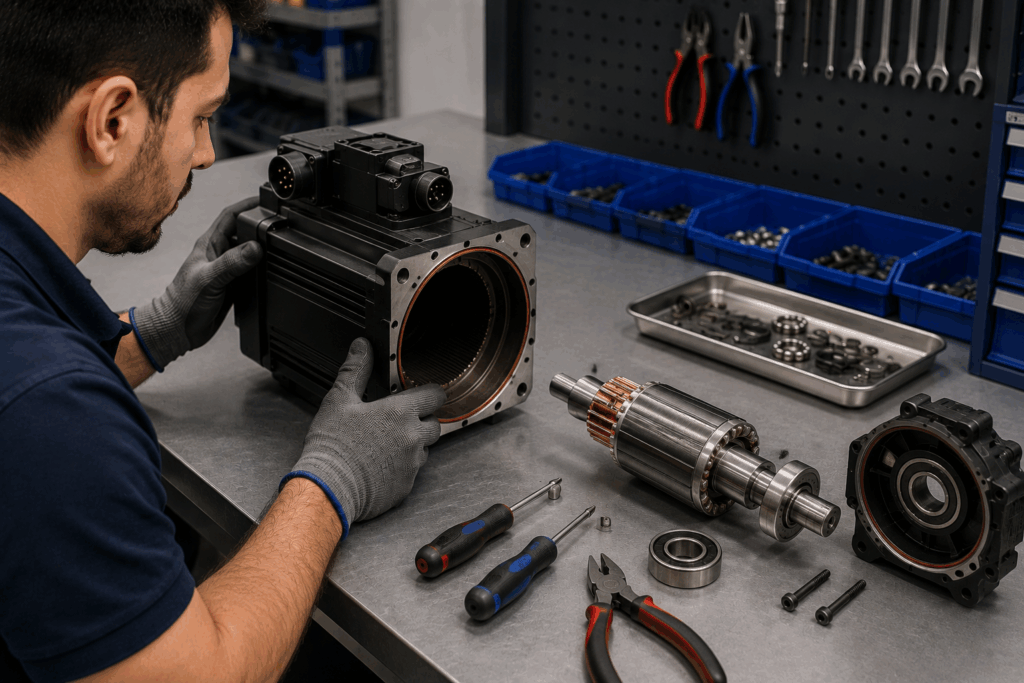 Sanyo Denki Servo Motor Tamiri | SANMOTION Servo Sürücü ve Servo Motor Tamiri