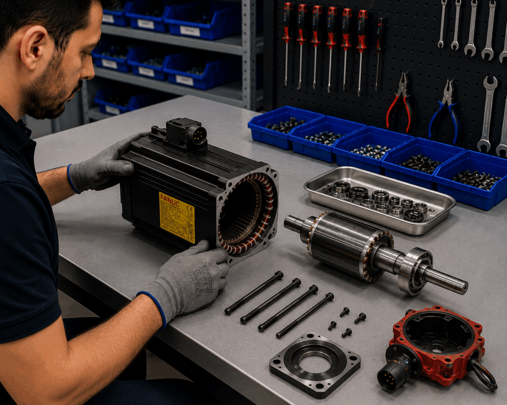 Fanuc Motor Tamiri | Profesyonel Fanuc Servo Motor Onarımı | Code Elektronik